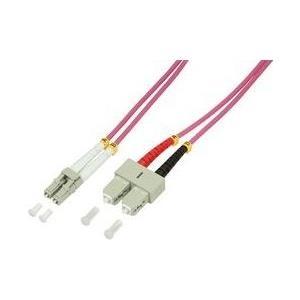 Fiber Patch Cable 50/125 - - LC/SC 0,5m - OM4 - Warranty: 24M