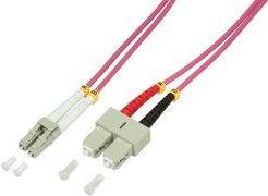 LOGILINK - Cavo patch - LC Multi -Mode (M) a SC Multi -Mode (M) - 3 m - Fibra di vetro - 50/125 Micrometro - OM4 - alogeno -fre