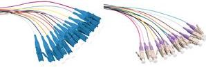 LogILINK LWL Faserpigtail Set, LC Simplex, OS2, 2,0 M 12 trecce ogni 0,9 mm con connettore LC, pezzo Light-1 (FL0LC02)