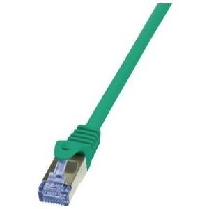 LogiLink Primeline - Cavo patch - RJ -45 (M) - RJ -45 (M) - 1 M - SFTP, PIMF - CAT 6A - Pressata, liscia, alogena -libera - ver