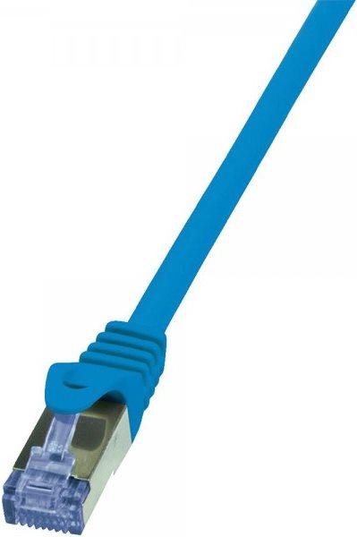 LogiLink Primeline - Cavo patch - RJ -45 (M) a RJ -45 (m) - 0,5 m - SFTP, PIMF - Cat 6A - alogeno -pree, sagomata, senza gancio