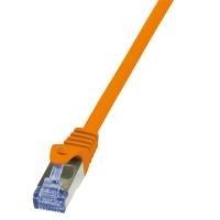 LogiLink Primeline - Cavo patch - RJ -45 (M) a RJ -45 (M) - 7,5 m - SFTP, PIMF - Cat 6A - Halogen -free - Orange