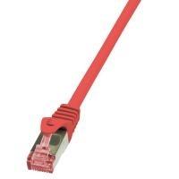 Logilink PrimeLine - Cavo patch - RJ-45 (M) - RJ-45 (M) - 10 m - SFTP PiMF - CAT 6 - senza alogeni - Rosso (CQ2094S)