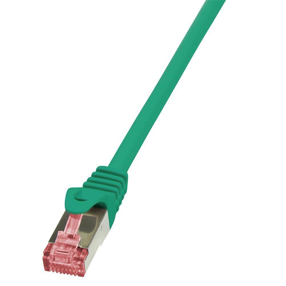 LogiLink Primeline - Cavo patch - RJ -45 (M) - RJ -45 (M) - 3 M - SFTP, PIMF - Cat 6 - Halogen -free - Green (CQ2065S)
