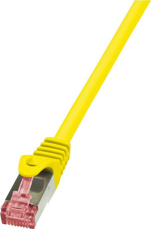 Logilink Cavo di collegamento di rete RJ45 CAT 6 S/FTP 1x Spina RJ45 - 1x Spina RJ45 1.50 m giallo ignifugo (CQ2047S)