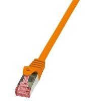 Cavo patch CAT6 2,0 m arancione S/FTP 2xRJ45, LSZH, CU LogiLink