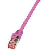 Cavo patch CAT6 1,5 m rosa S/FTP 2xRJ45, LSZH, CU LogiLink