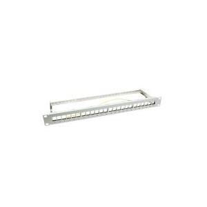 LogILINK NK4041 LOGILINK- Keystone Patchpanel 24-Porte, schermato, grigio