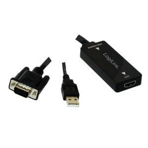 ADATTATORE VGA CON AUDIO USB-HDMI