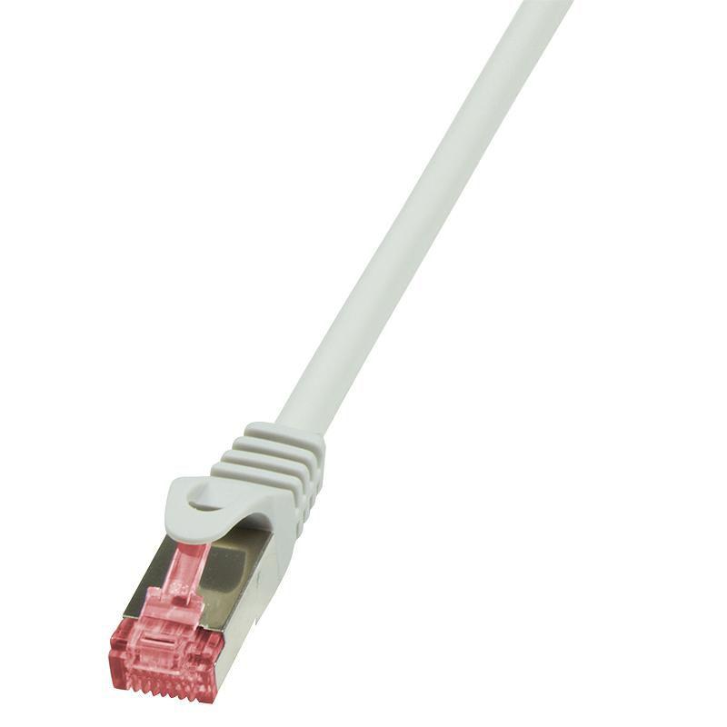 Cavo patch CAT6 30,0 m grigio S/FTP 2xRJ45, LSZH, CU LogiLink
