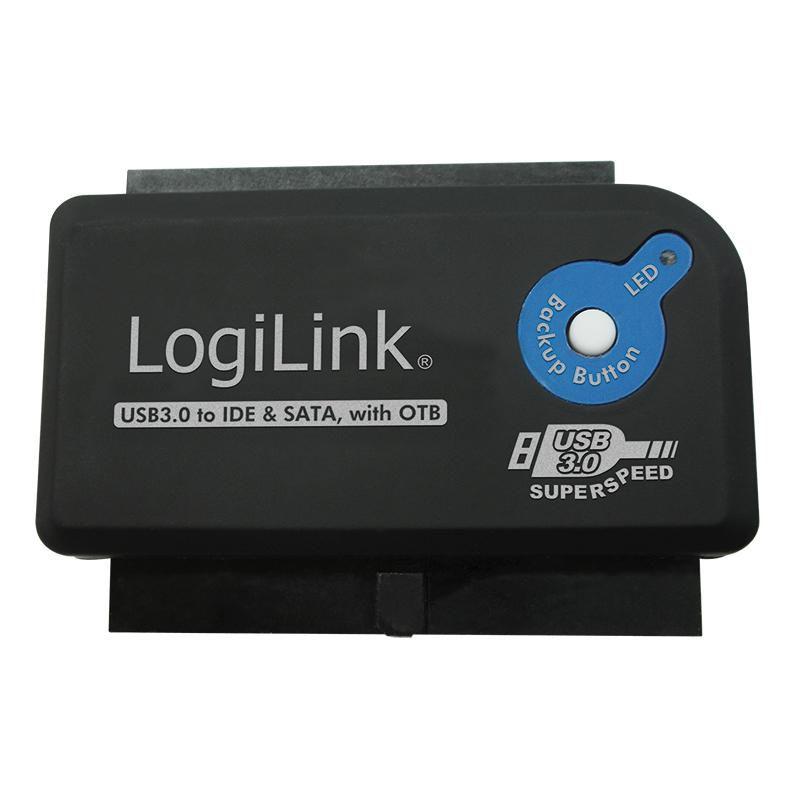 LogiLink AU0028A adattatore per inversione del genere dei cavi USB 3.0 IDE / SATA Nero (Logilink, USB Adapter, USB 3.0 - IDE &)