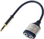 Logilink - Splinter audio - Mini jack stereo plug femmina a mini spina stereo maschio plug - 18 cm