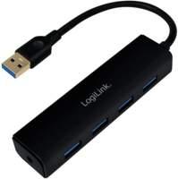Hub interfaccia LogiLink UA0295 USB 3.2 Gen 1 (3.1 Gen 1) Tipo A 5000 Mbit/s Nero