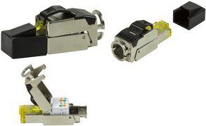 Logilink RJ45 Plug for Field Profection, Cat. 8.1 Prime Line, schermata, alloggi per scocchi di zinco, gatto. 8.1: AWG 22 - 1 p