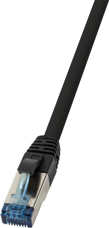 LogILINK 10G - Cavo patch - RJ -45 (M) a RJ -45 (M) - 3 M - SFTP - Cat 6A - Halogen -free, Outdoor - Nero (CQ6065S))