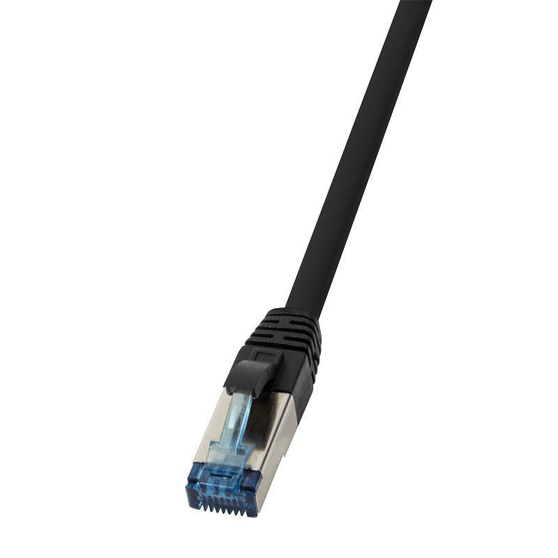 Cavo patch CAT6A S/FTP AWG27f.50,00m industriale nero