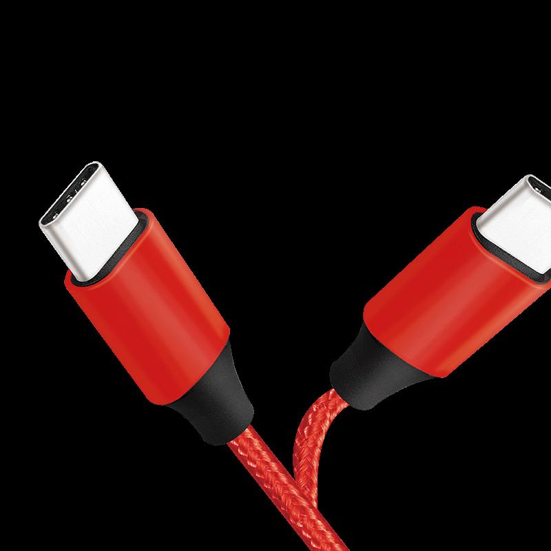 Logilink - cavo USB - USB -C (M) a USB (M) - USB 2.0 - 5 V - 3 A - 30 cm - rosso RAL 3024 (Cu0147)