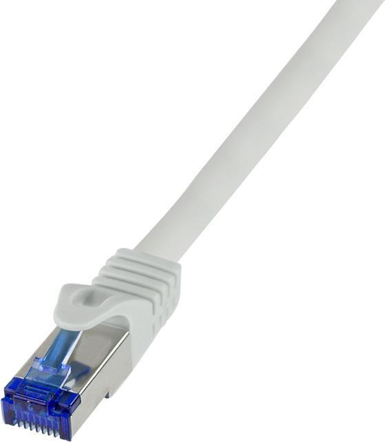 LogiLink C6A022S cavo di rete Grigio 0,5 m Cat6a S/FTP [S-STP] (LogiLink C6A022S netv?rkskabel Gr? 0,5)