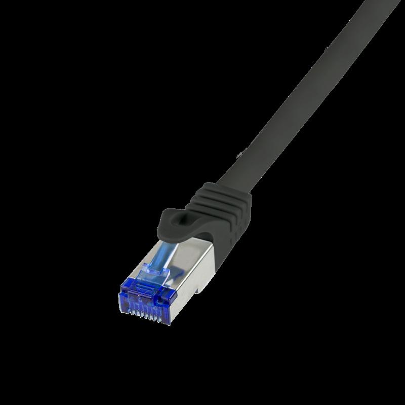 LOGILINK C6A013S Cavo di rete Black 0,25 M Cat6A S/FTP (S-STP) (C6A013S)