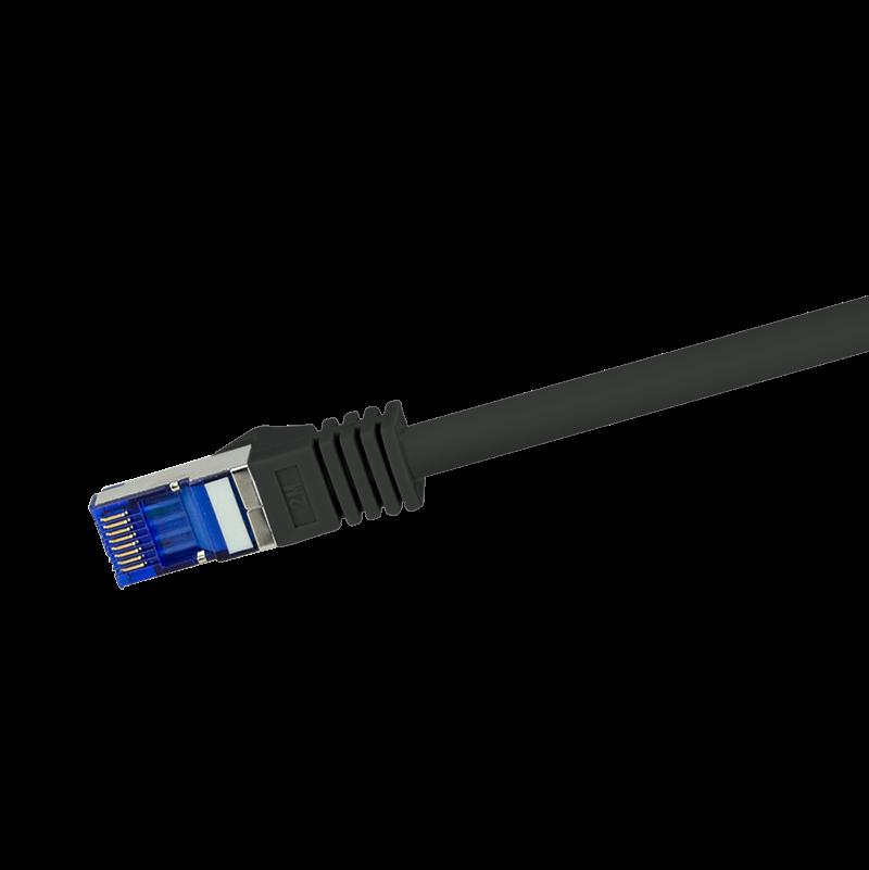 LogiLink C6A023S cavo di rete Nero 0,5 m Cat6a S/FTP [S-STP] (LogiLink C6A023S netv?rkskabel Sort 0,)
