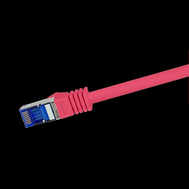 LogiLink Professional - Patch Cable - RJ -45 (M) a RJ -45 (M) - 25 cm - 6 mm - S/FTP - Cat 6A - alogeno -este, a forma, senza g