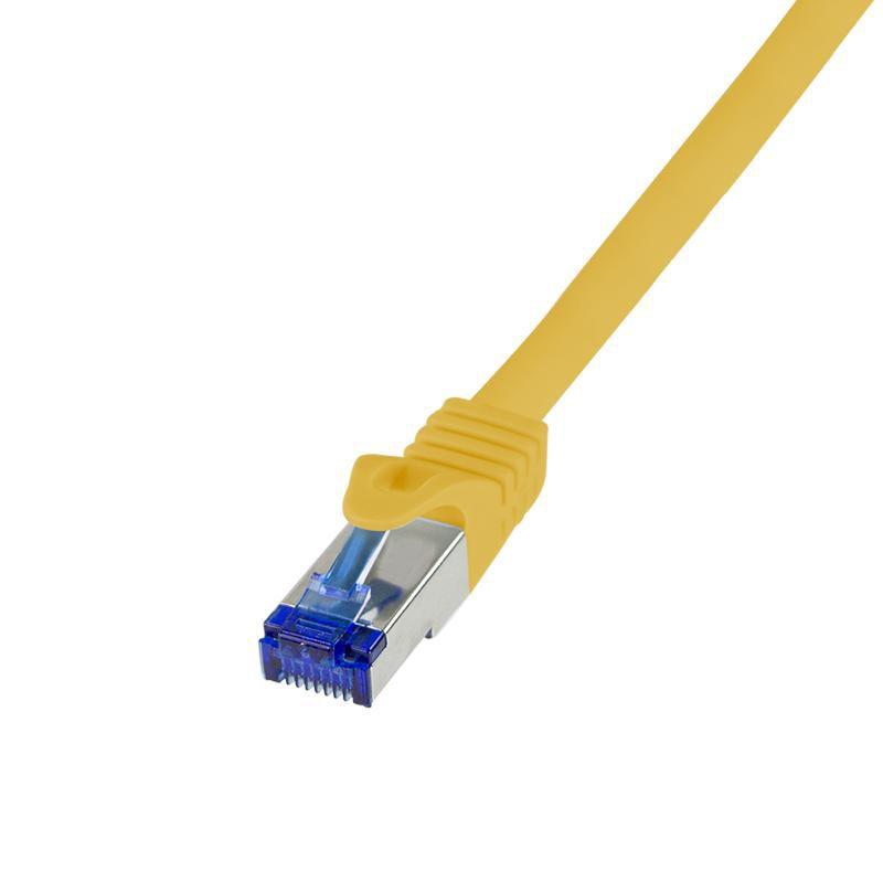 Cavo patch logILINK Ultraflex, Kat.6A, S/FTP, 1,5 m, MIT giallo -CAT.7 Cavo grezzo, cavo extra flessibile e morbido con - 1 pez