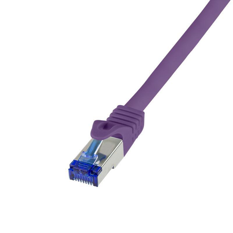 LogiLink Professional Ultraflex - Cavo patch - RJ -45 (M) a RJ -45 (M) - 50 cm - 6 mm - S / FTP -CAT.7 Cavo grezzo (cavo) / Cat