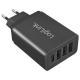 LOGILINK CARICABATTERIE USB CON 3 PORTE USB "A" E UNA PORTA USB-C 27 WATT