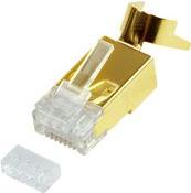 LogiLink MP0048 - Modularer Steckverbinder Cat.8.1 RJ45 10 StÃ¼ck (MODULAR PLUG FOR CAT6A, CAT7 - WITH GUIDE - 10PCS. - Warra