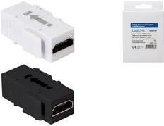KEYSTONE COUPLER HDMI WITH - REPEATER BLACK - Warranty: 48M