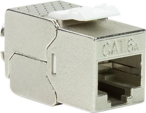 LogiLink Primeline - Keystone Connection - RJ -45 (W) Stretto - STP - Cat 6A - IEEE 802.3AF/IEEE 802.3at - Silver