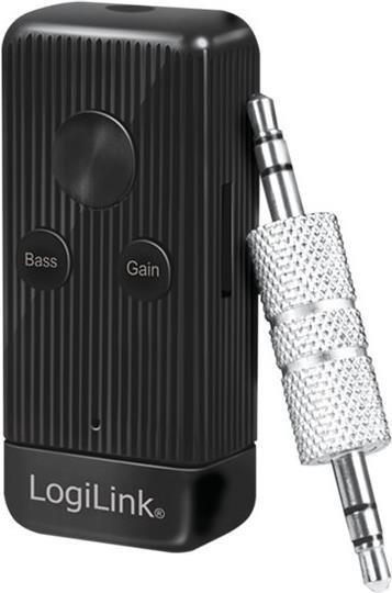 LogiLink - Ricevitore audio wireless Bluetooth per cuffie altoparlanti cellulare autoradio - nero