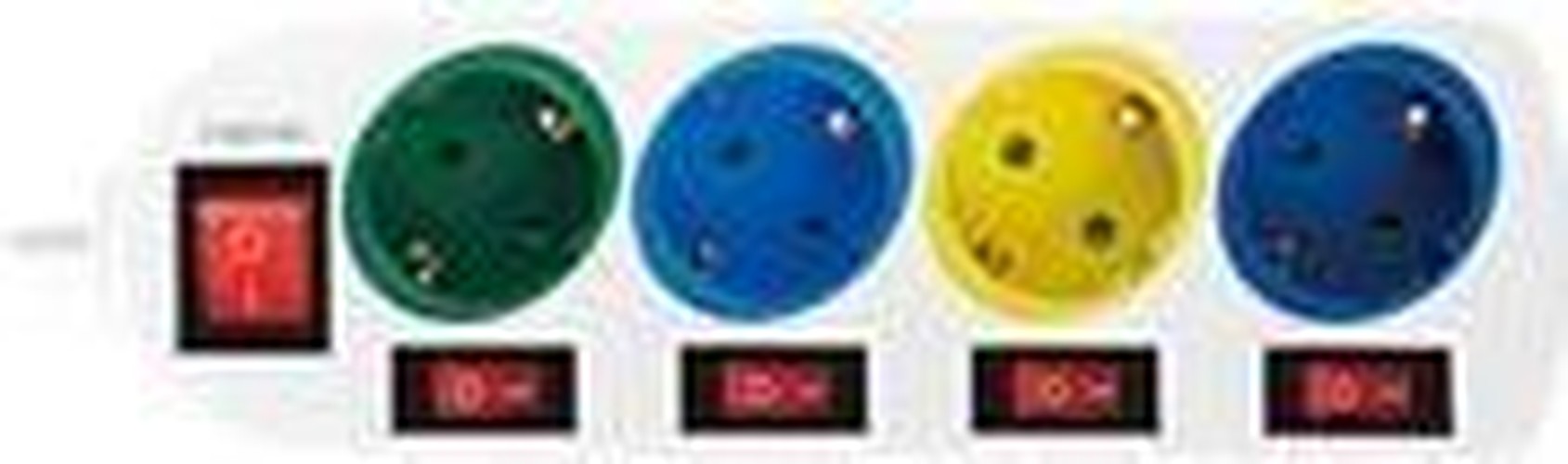 Logilink 4 prese 15 m colorate