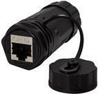 LogiLink Professional - Network Coupler - RJ -45 (W) a RJ -45 (W) - STP - Cat 6A - Outdoor - Black