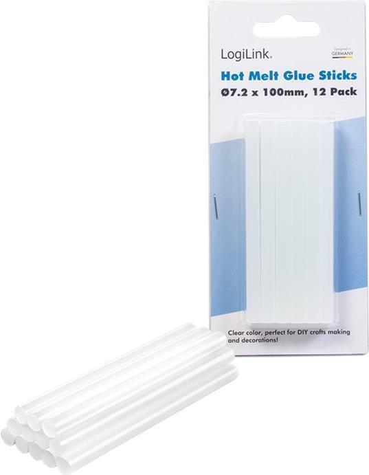Logilink - Stick di colla a caldo - 72 mm (pacchetto con 12)