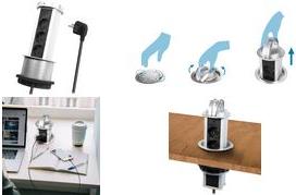 Logilink 3 prese 18 m nero e argento