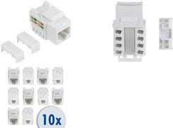 LogiLink Keystone Module KAT.6, Classe E, INFEHLED, connessione IDC con strumento 110 o LSA, con T568A e T568B - 1 pezzo (NK405