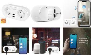 Logilink 2 punti Wi-Fi intelligenti bianchi