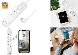 Logilink 4 socket wi-fi smart 18m bianco