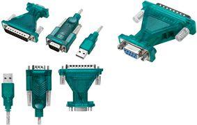 LogILINK USB 2.0 - Adattatore polare RS232 9/25 con cavo di estensione, spina USB -A - Plug -D -D -D -D -DAST, Adattatore 9 Pol
