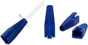 PROTEZIONE DI LOGILINK KNICK PER Plugs RJ45, corto, blu Made di PVC 95A, per Kat.5, gatto. 6 o Kat.6A RJ45 Plug, - 1 pezzo (MP0