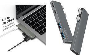 USB 3.2 Gen2x2 Docking Station a 4 porte PD Silver - Adattatore