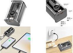 Logilink - PowerBank - con display - 10000 mAh - 20 watt - 3 a - pd 3.0, carica rapida 3.0 - 2 punti di connessione esterna (US