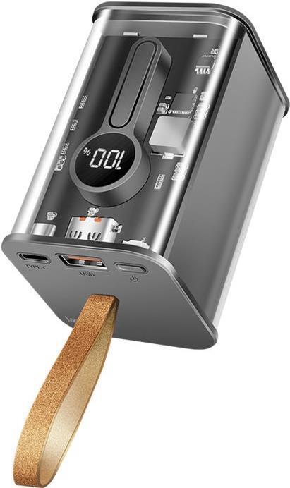 Logilink - PowerBank - con display - 20.000 mAh - 20 watt - 3 a - pd 3.0, carica rapida 3.0 - 2 punti di connessione esterna (U