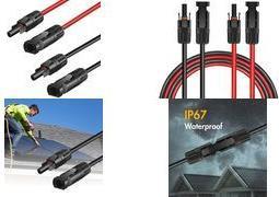 Set di cavi di estensione solare LogiLink, MC4-MC4, 2,0 M MC4 Plug-MC4, 2 set per il pezzo di connessione-1 (PHC0101)