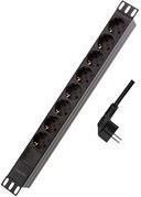 Ciabatta LogiLink da 19'' a 8 ingressi con protezione da sovratensione,
