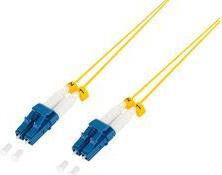 Cavo patch LogiLink OS2 fibra ottica 1 m LC-LC duplex, G657.A2, extra sottile, giallo