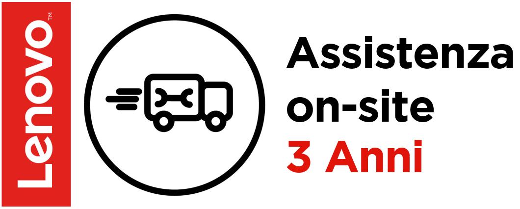 Lenovo 3 Year Onsite Support (Add-On) 3 anno/i