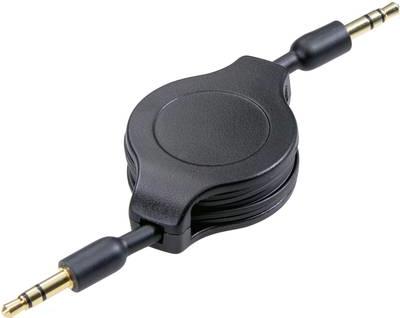Cavo di connessione audio a camminata professionale spina da 1x 35 mm -spina 1x jack 35 mm 110 m nero incl.