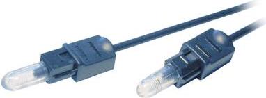 Cavo di connessione Digital-Audio Toslink Professional Toslink 1x Toslink-Connector (ODT) -1x Toslink-Plug (ODT) 1 m nero (SP-7
